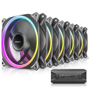 Antec RGB Fans 120mm x 30mm, 5V-3PIN Addressable RGB Fans, 30mm Thickness PC Fan